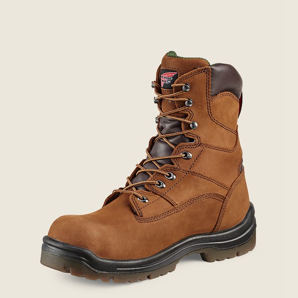 Mens Red Wing King Toe® - 8-inch Waterproof Toe - Safety Boots Brown - SKY026593